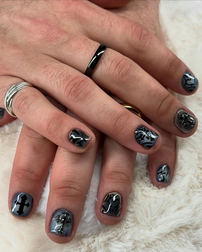 mẫu nail cho nam đẹp