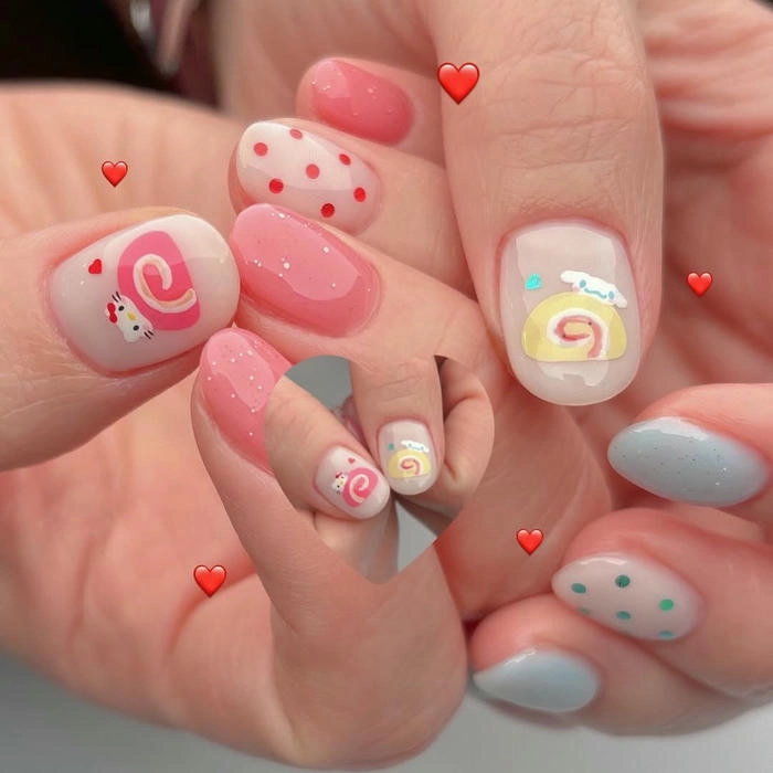 mẫu nail cho trẻ em