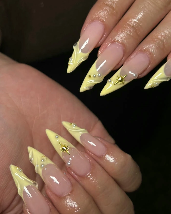 mẫu nail đẹp móng dài