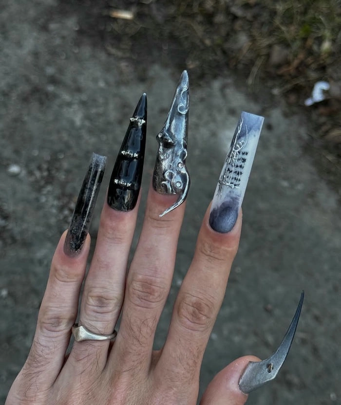 mẫu nail độc lạ đẹp cá tính