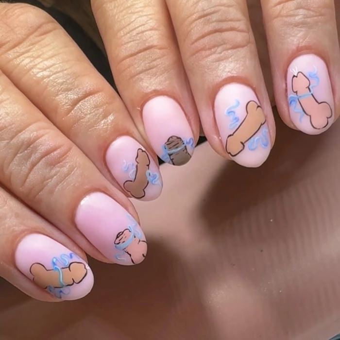mẫu nail hình ciu