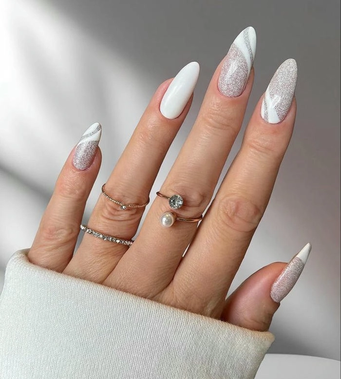 mẫu nail kim tuyến đẹp nhất