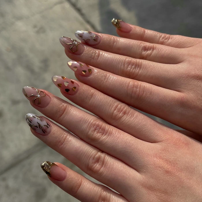 mẫu nail móng bầu sáng tạo