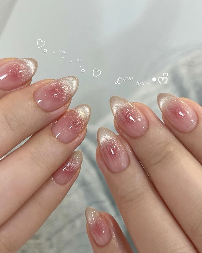 mẫu nail móng bầu siêu xinh
