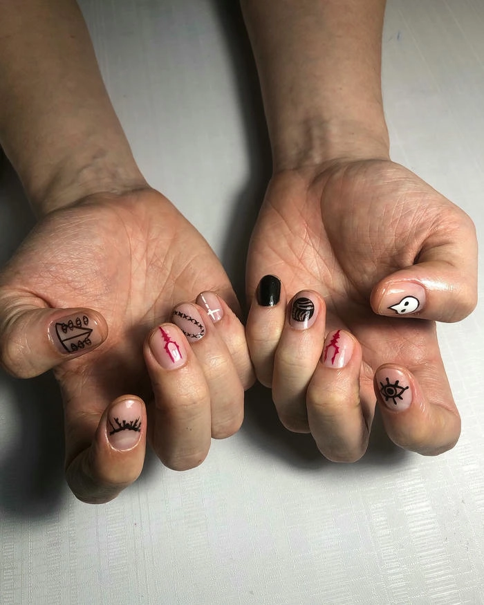 mẫu nail nam đơn giản