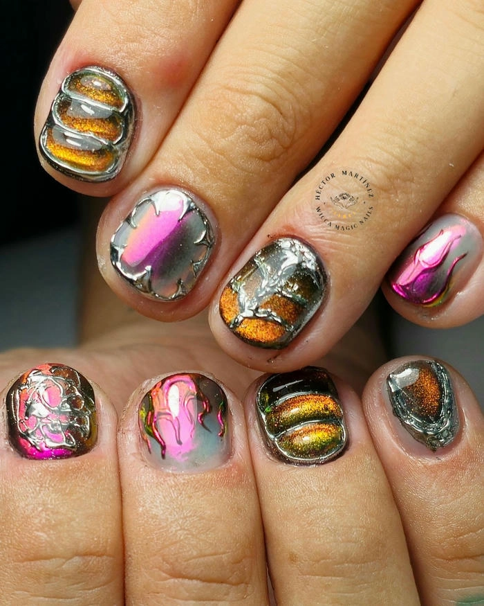 mẫu nail nam sáng tạo