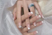 Mê chữ ê kéo dài với 133+ mẫu nail sơn đầu móng trắng xịn sò