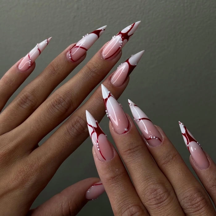 mẫu nail tay nhọn độc lạ
