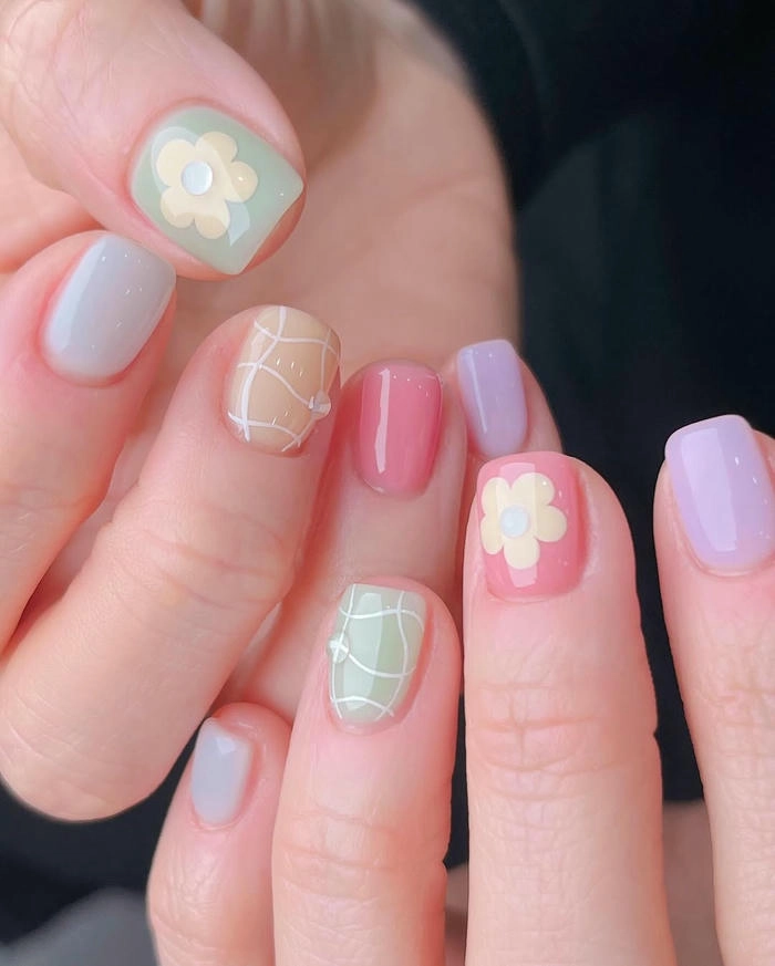mẫu nail trẻ em đơn giản