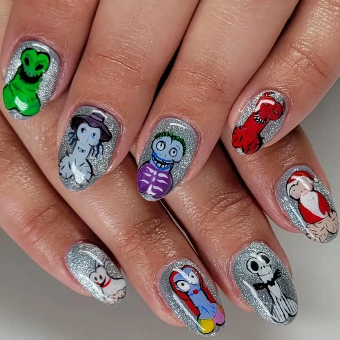 mẫu nail vẽ hình ciu siêu sáng tạo