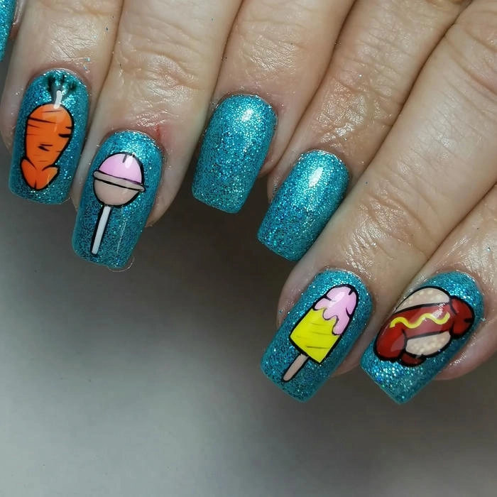 mẫu nail vẽ hình con ciu sáng tạo