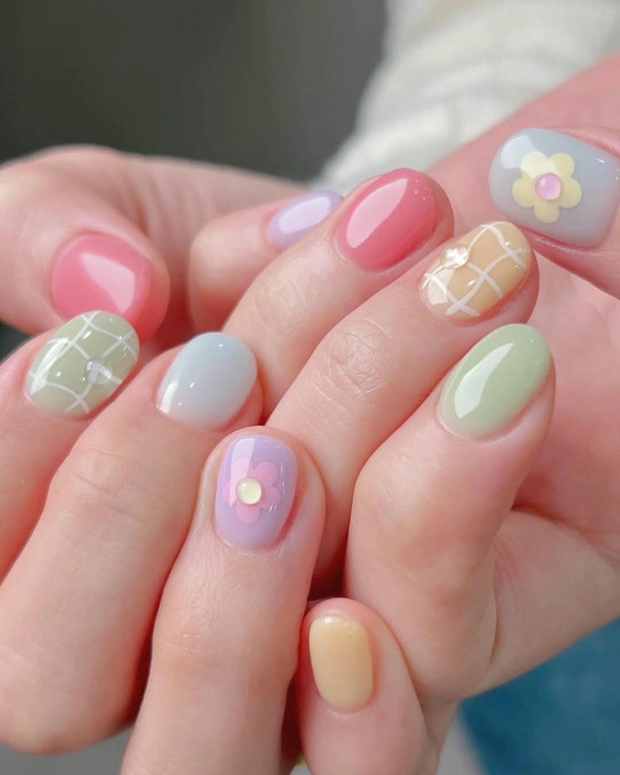 mẫu nail xinh cho bé gái
