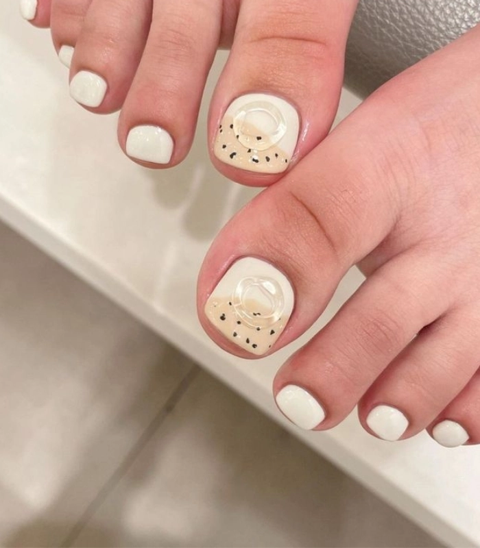 nail chân chi tiết cute