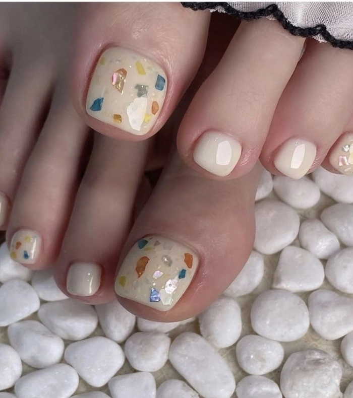 nail chân cute đơn giản nhất
