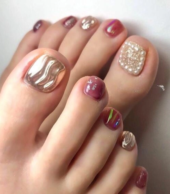 nail chân hàn quốc siêu xinh