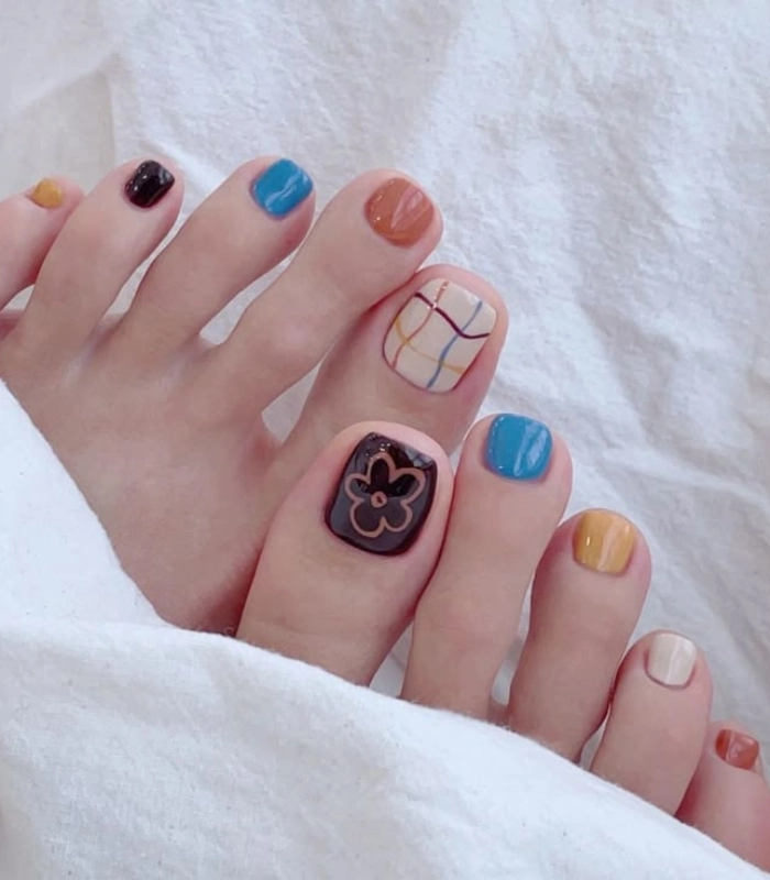 nail chân hàn quốc xinh nhất