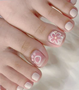 nail chân nhẹ nhàng cute