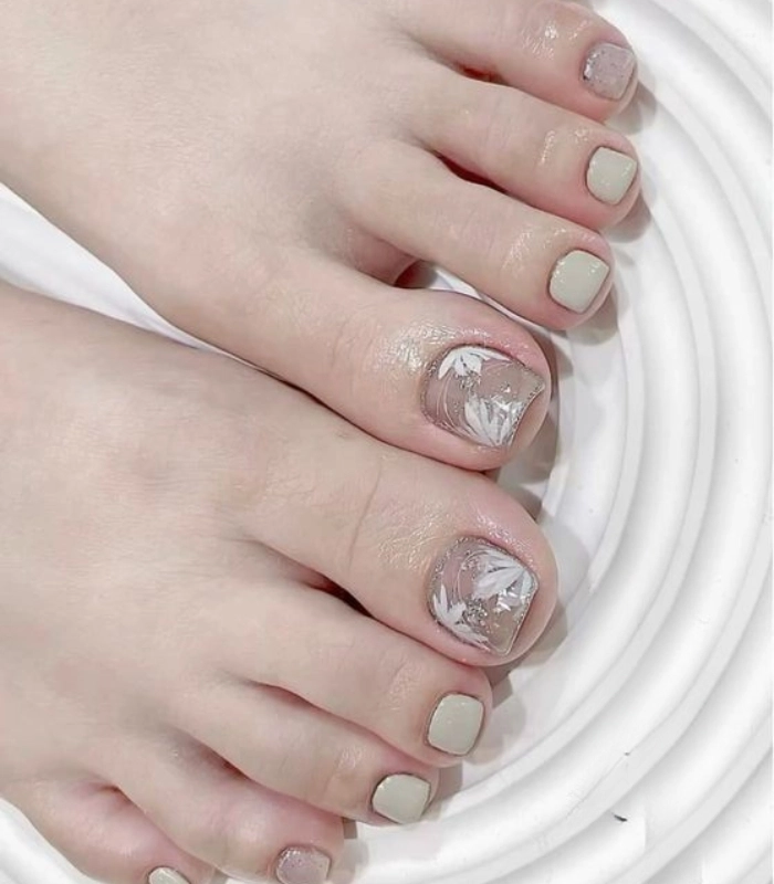nail chân nhẹ nhàng đẹp nhất