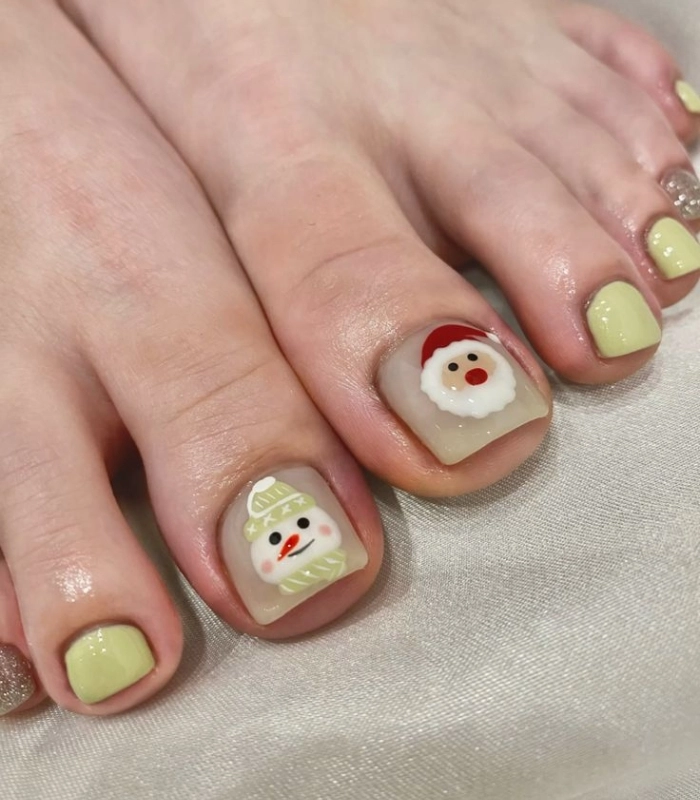 nail chân noel xinh nhất