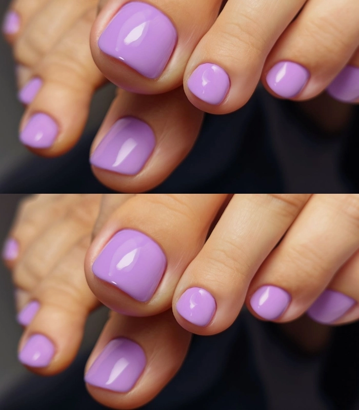 nail chân sơn trơn
