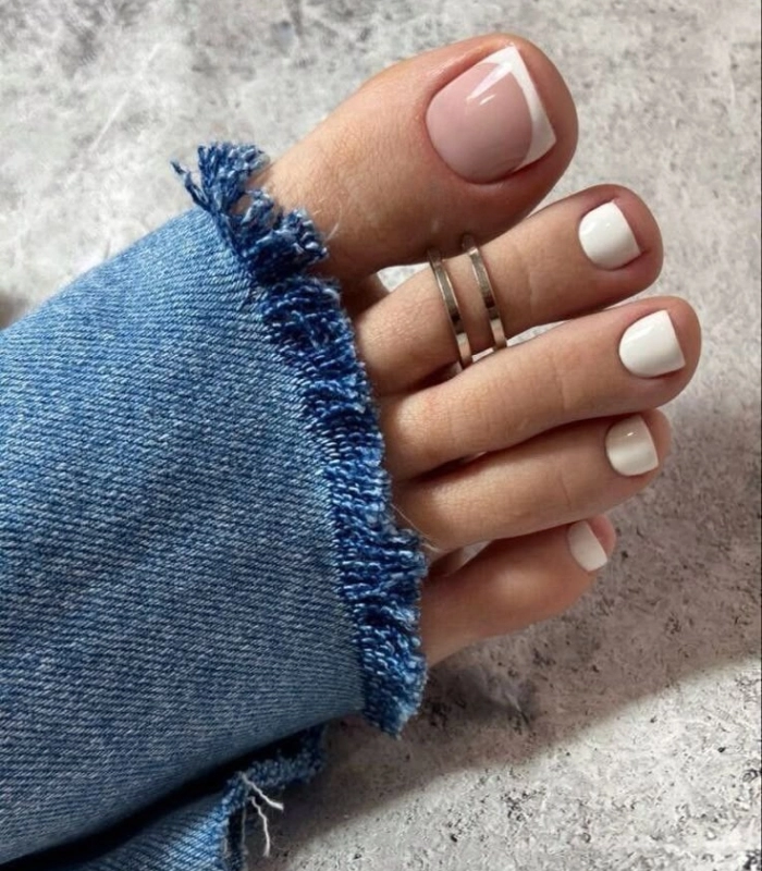 nail chân sơn trơn đẹp nhất