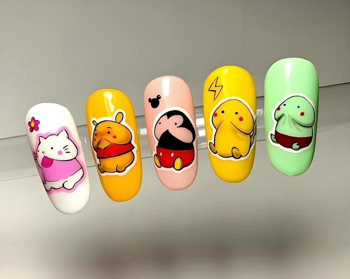 nail hình con ciu cute