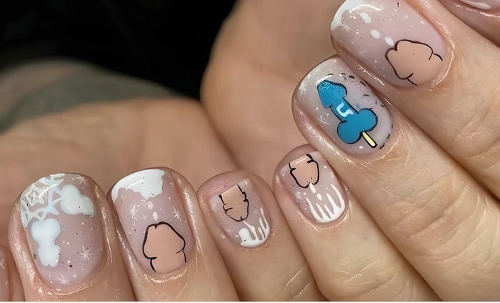nail hình con ciu đáng yêu