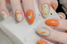 148+ mẫu nail màu cam: “Bắt sáng” thần thái, đẹp chói chang