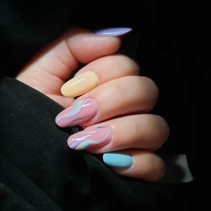 nail sơn pastel đẹp