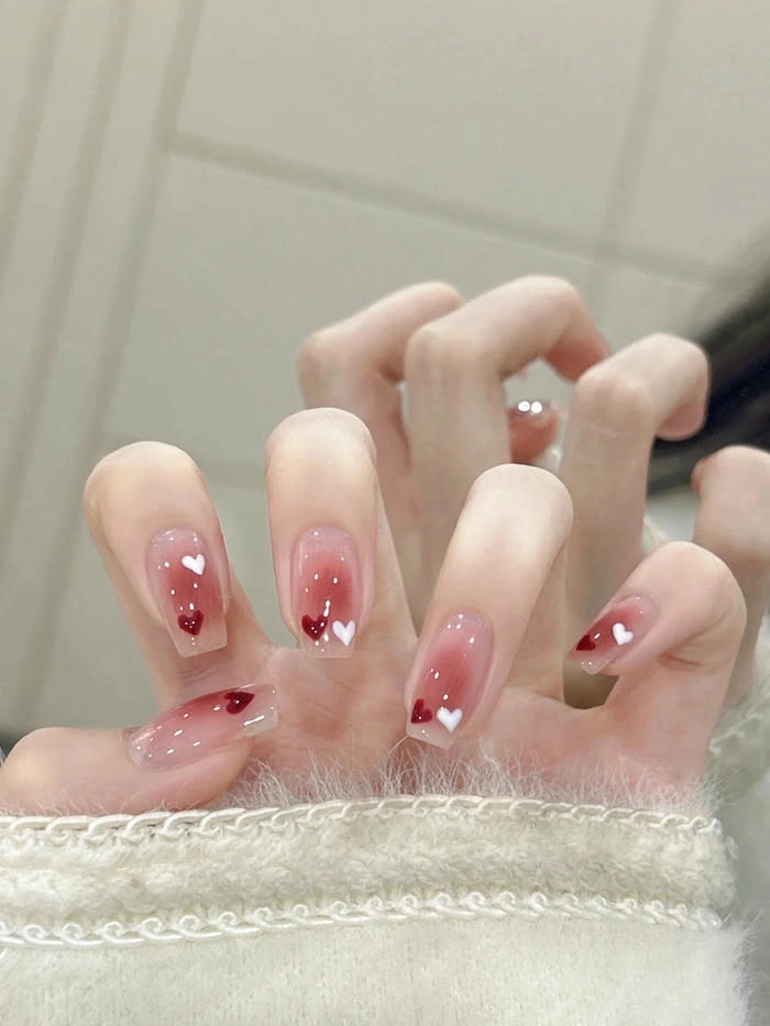 nail sơn pastel màu hồng