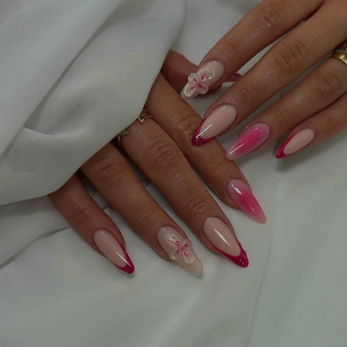 nail tròn nhọn dài nhẹ nhàng