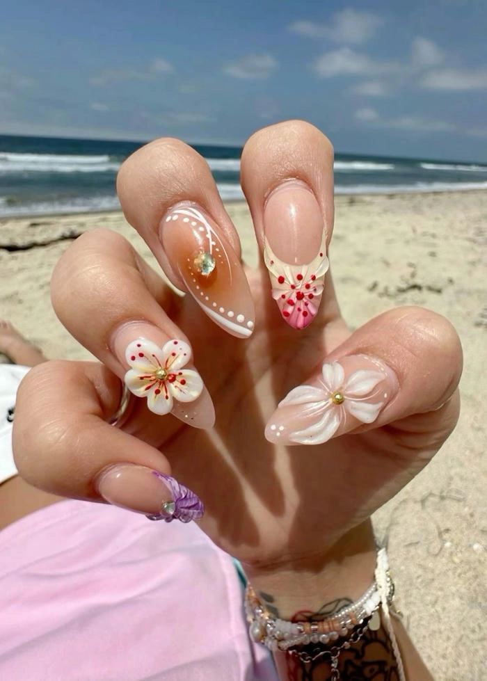 nail tròn nhọn đi biển