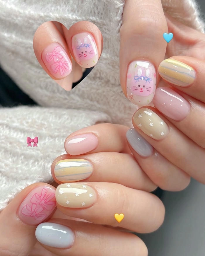 nail xinh cho bé gái 10 tuổi