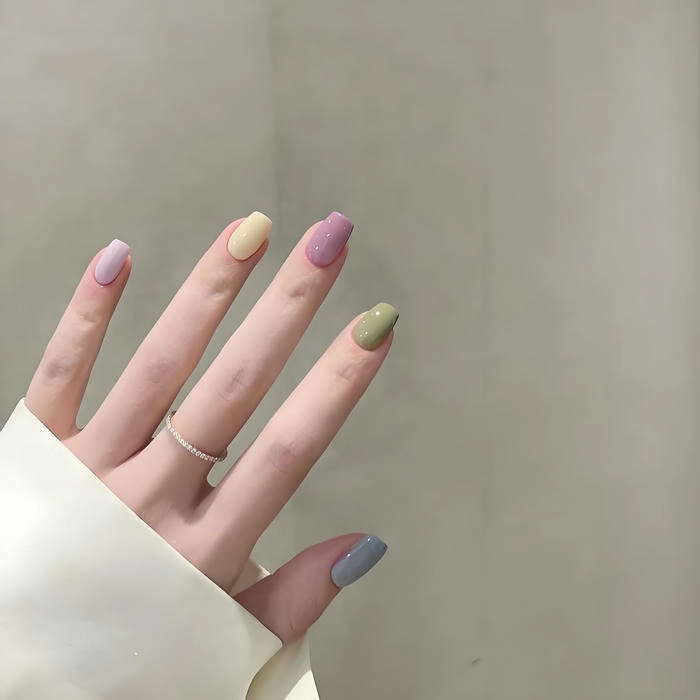 sơn móng tay màu pastel siêu xinh