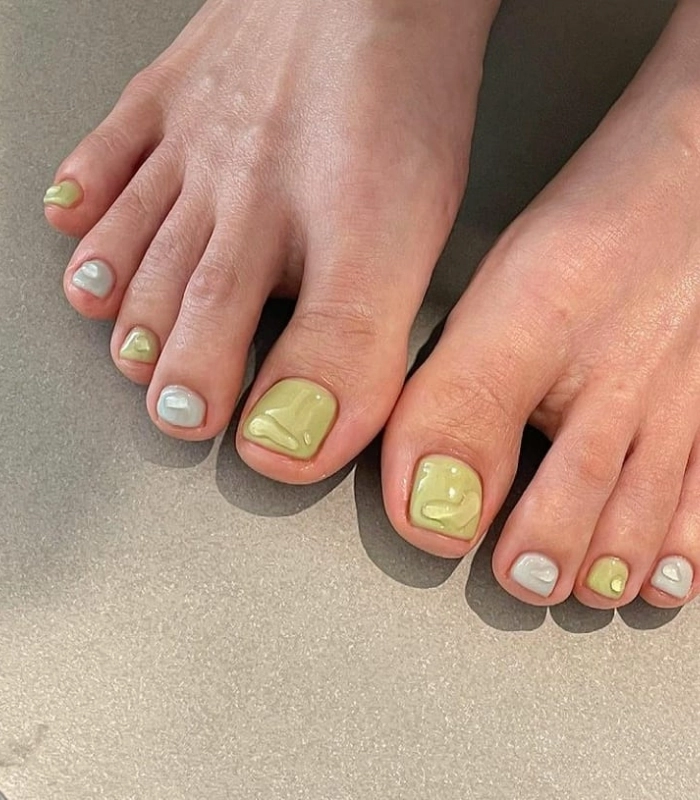 Mẫu nail chân đẹp giúp tôn da