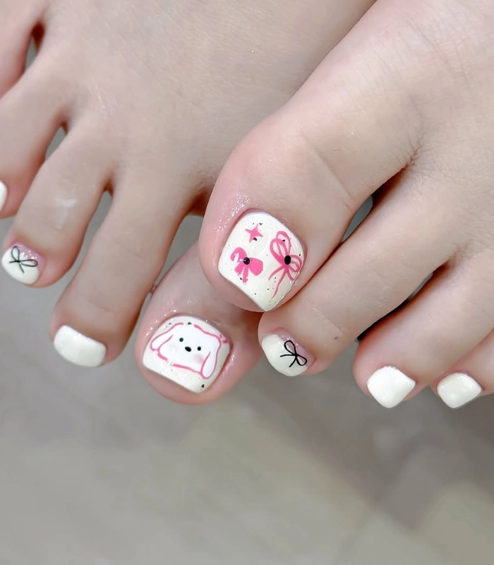 Mẫu nail chân mùa hè kiểu Nhật