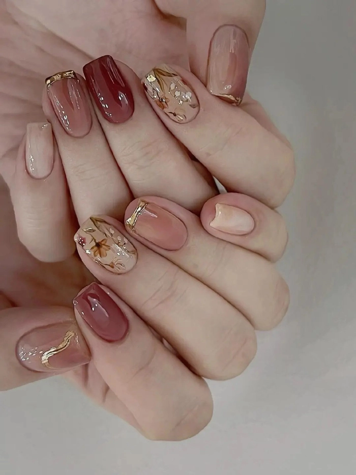 Mẫu nail cho người già nhã nhặn
