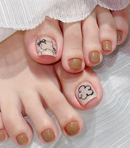 Mẫu nail xinh cho chân đẹp