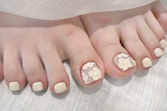 266+ mẫu nail chân vẽ hoa đơn giản, xinh hết nước chấm