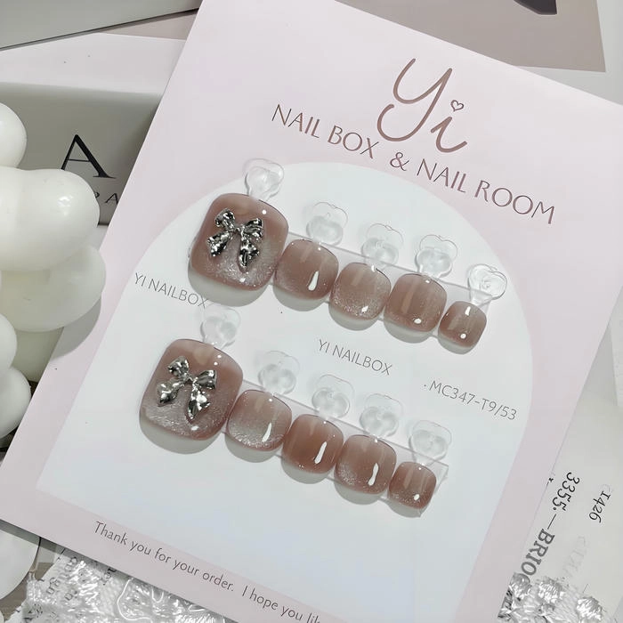 Nail box chân màu be