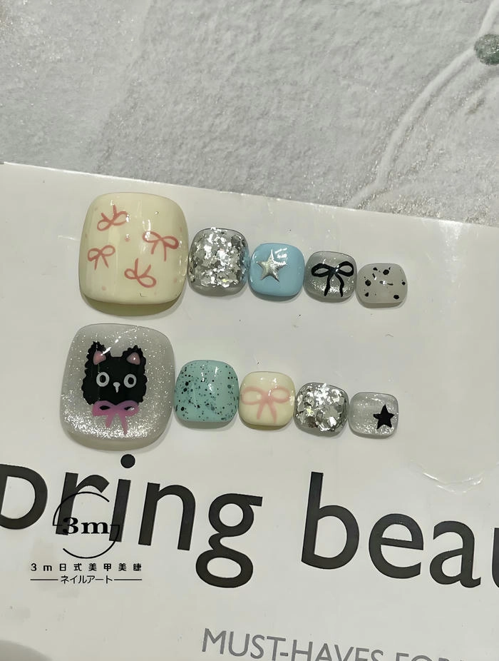 Nail box chân pastel