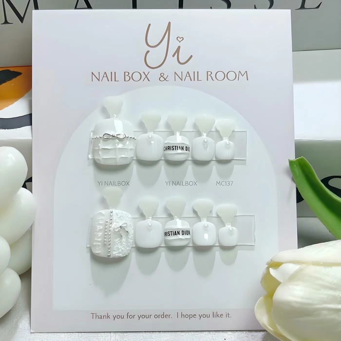 Nail box móng chân đơn giản
