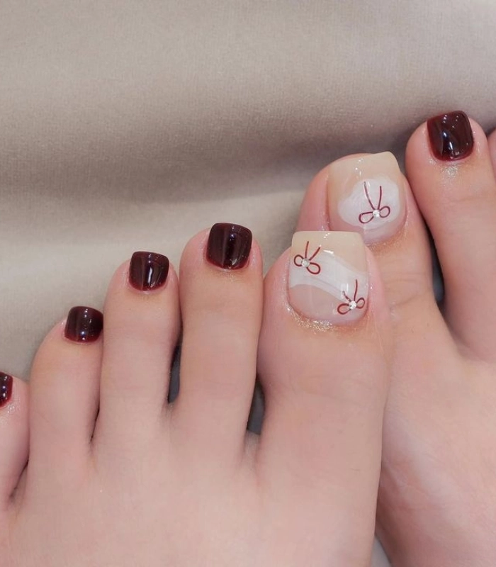 Nail chân đẹp tôn da quyến rũ