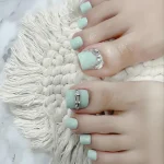 Nail chân đính đá viền ngón cái