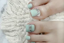 321+ mẫu nail chân đính đá ngón cái xịn sò cho nàng cá tính