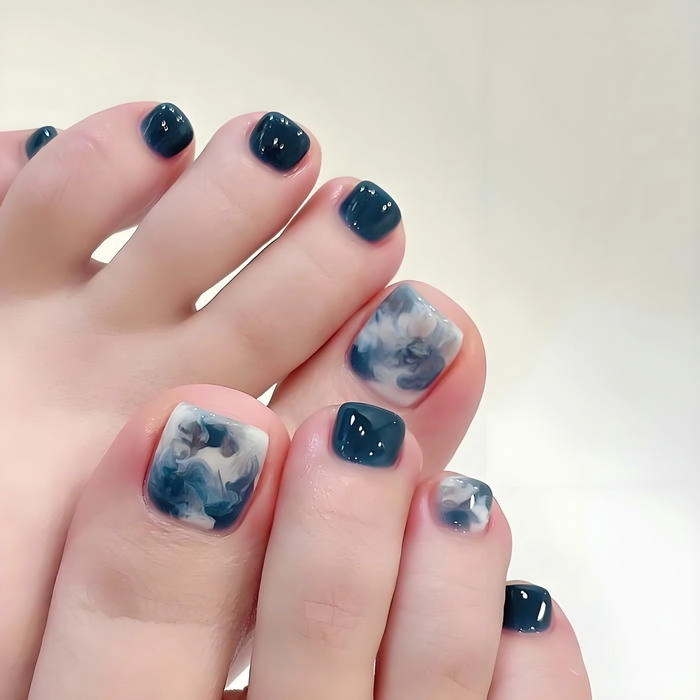 Nail chân loang vân đá phá cách