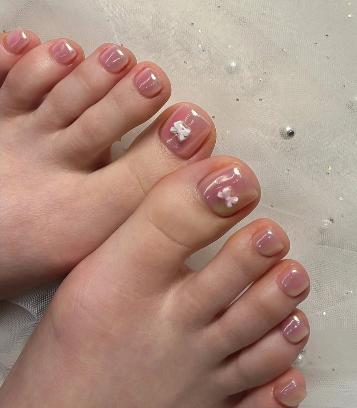 Nail chân mùa hè đẹp nhẹ nhàng
