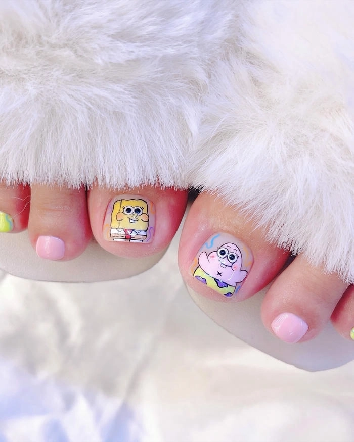 Nail chân ngắn đơn giản
