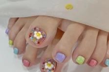 317+ mẫu nail chân nhiều màu xinh xịn mịn, tone da cực kỳ