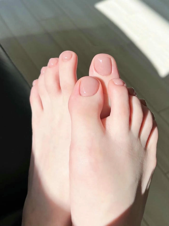 Nail chân nude nhám đẹp